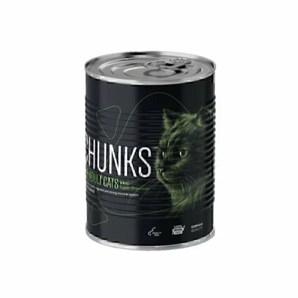 کنسرو غذای گربه فیفورا با طعم گوشت گوساله در سس Fifora Chucks Premium with Veal وزن 400 گرم
