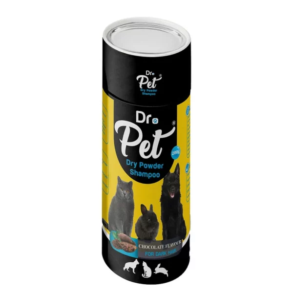 شامپو خشک با رایحه شکلات dr.pet (پس کرایه)
